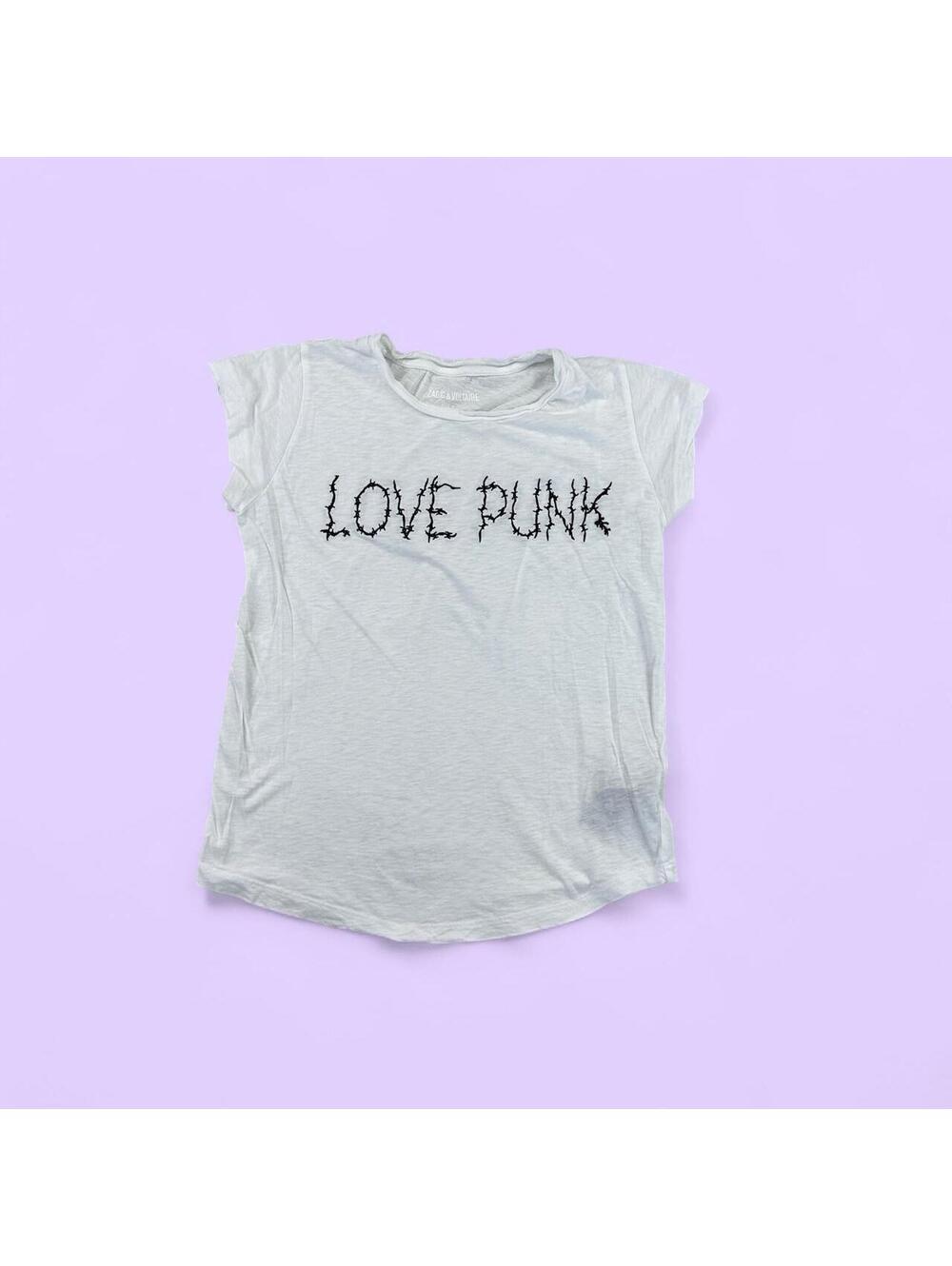 Zadig & Voltaire Skinny Love Punk White T-Shirt - Small